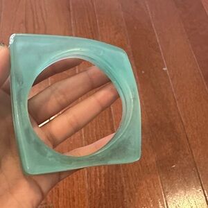 Square Turquoise Bangle Bracelet